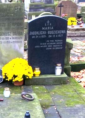 Nagrobek Marii Żaboklickiej-Budzichowej